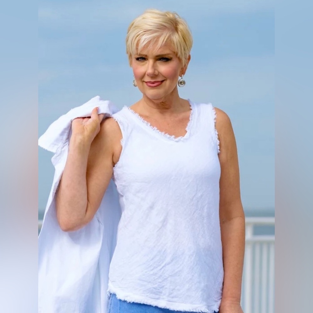 Tina Stephens -Made in Italy Top/Tank. Size O/S